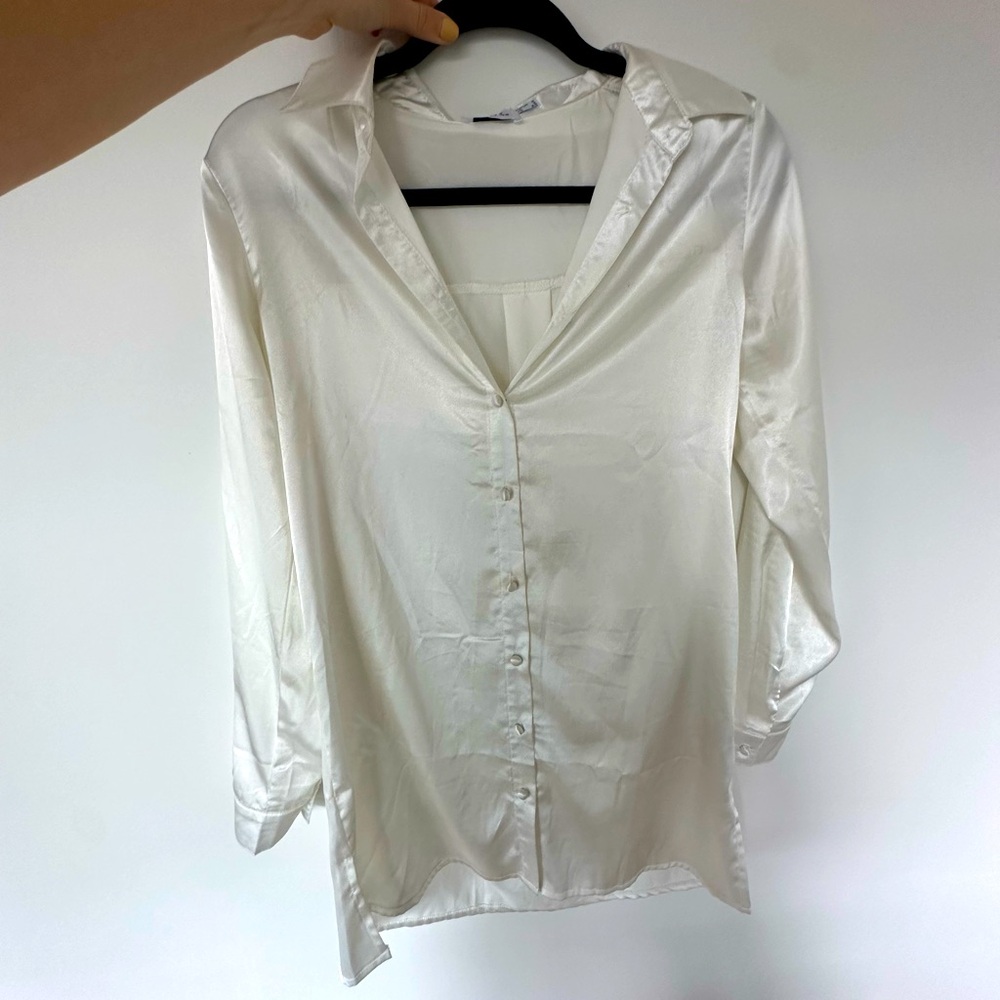 Princess polly white silk dress
